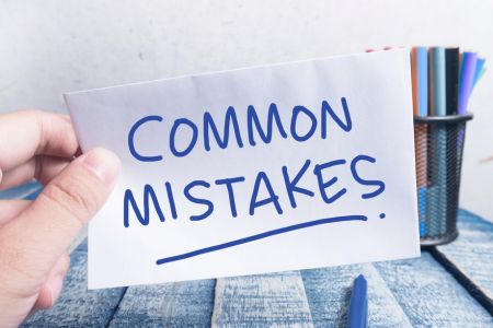 paper reading common mistakes written in blue marker